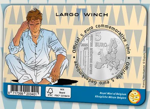 Pièce commémorative à l'effigie de Largo Winch
